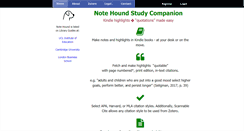 Desktop Screenshot of notehound.com